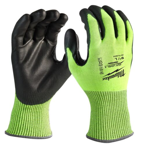 Hi-Vis Cut D Gloves - 7/S - 1pc - Hi-Vis Cut D Handschoenen
