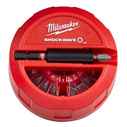 Milwaukee Shock wave schroefbit sets ( 15 delig )  geschikt voor slagschroevendraaiers