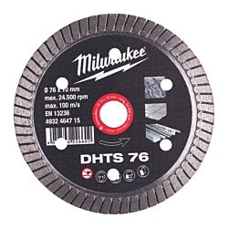 DHTS 76 mm - 1pc - Diamantdoorslijpschijven DHTS